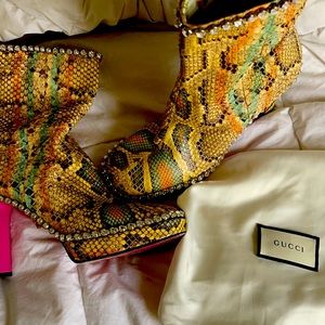 Gucci Snake Skin Embellished Crystals